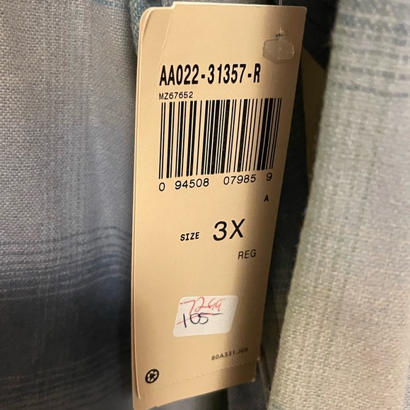 Pendleton NWT Women’s XXXL Eco-Wise Wool Blue Plaid Button-Up Shirt Blue Gray - Picture 7 of 12